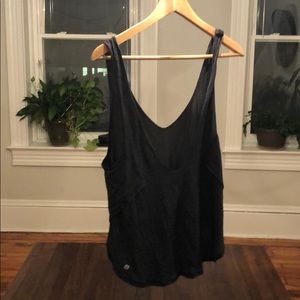 Low back jersey tank top